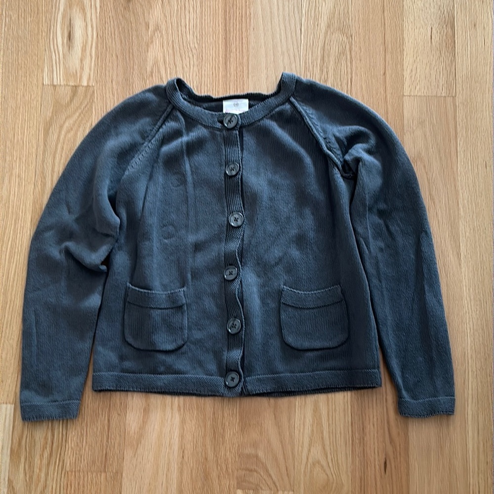 Hanna Anderson Girls Size 12 Grey Sweater